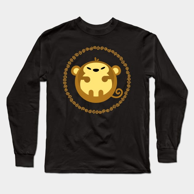 Ape Gorilla Monkey Primate Macaque Chimpanzee Funny Long Sleeve T-Shirt by BuddyandPrecious